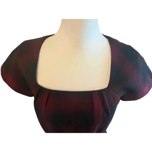 Banana Republic sheath dress maroon and black size 6 - Picture 4 of 9